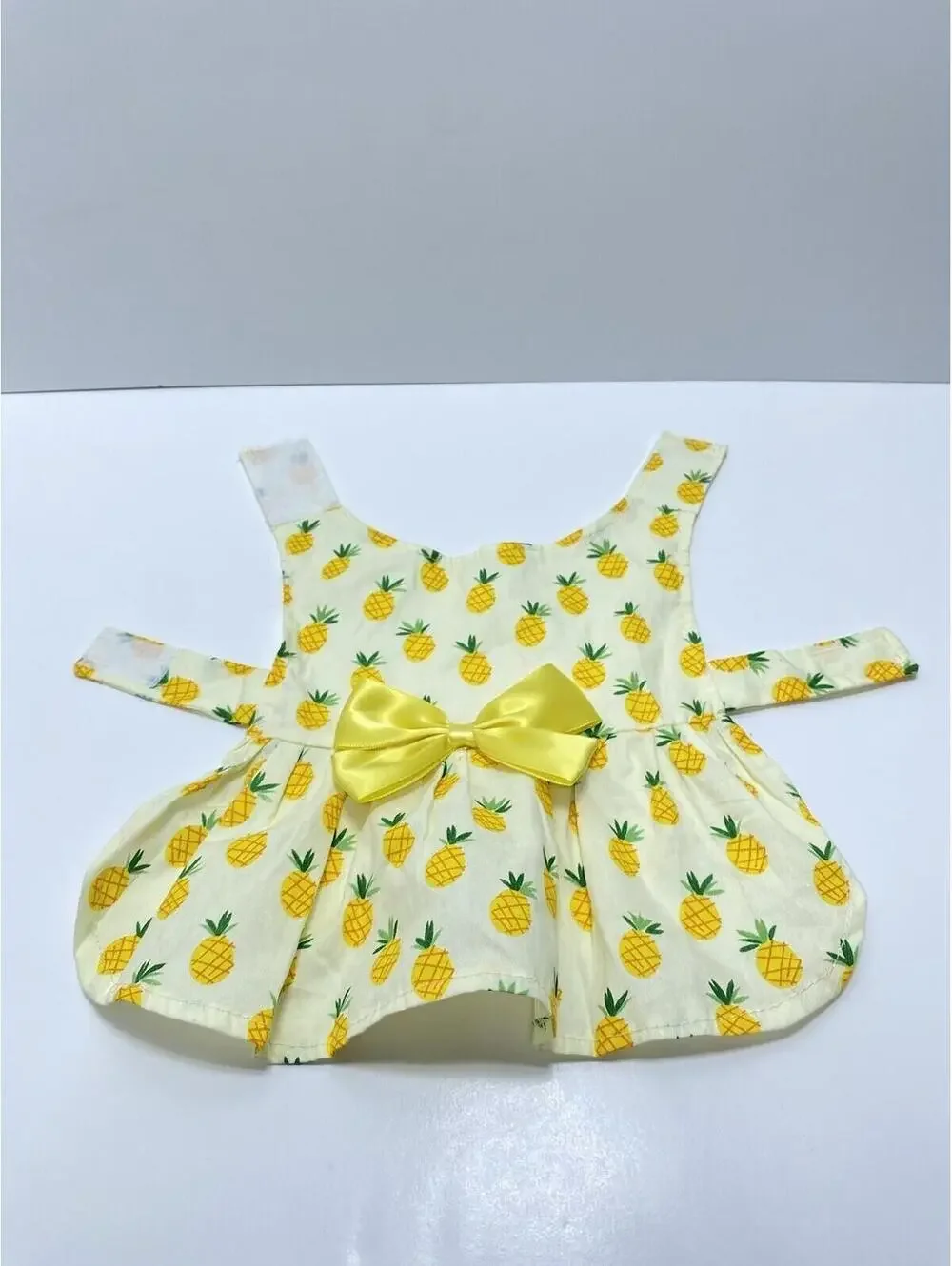 Yellow Ribbon Cute Fruit Pineapple Dog Dress Small Brand New